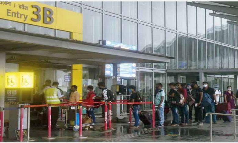 Near E Portal of Kolkata Airport Domestic Terminal