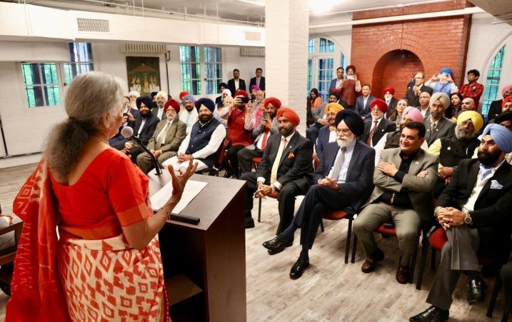 Nirmala Sitharaman interacts with Sikh diaspora at India House in Washington